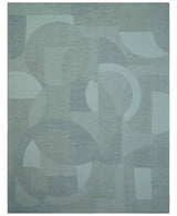 Custom Made Ivory, Gray and Beige Modern Contemporary Hand Tufted wool rug