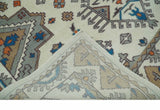 Custom Made Ivory, Gray and Camel Traditional Hand knotted Wool Area Rug