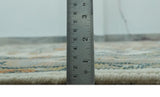 Custom Made Ivory, Silver, Peach and Olive Hand Knotted Traditional Heriz wool Area Rug
