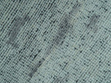 Custom Made Modern Abstract Design Blue And Gray Hand Knotted Wool Area Rug