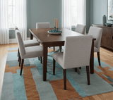 Custom Made Modern Abstract Gray And Blue Hand Tufted Wool Area Rug