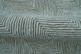 Custom Made Modern Chevron Ivory And Brown Hand Tufted Wool Area Rug