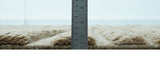 Custom Made Modern Contemporary Beige And Gray Hand Knotted Wool Rug