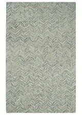 Custom Made Modern Contemporary Beige And Gray Hand Tufted Wool Rug