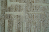 Custom Made Modern Contemporary Beige Hand Knotted Wool Area Rug