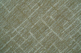Custom Made Modern Geometrical Beige Hand Tufted Wool Area Rug