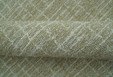 Custom Made Modern Geometrical Beige Hand Tufted Wool Area Rug