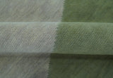 Custom Made Modern Geometrical Design Green And Gray Hand knotted wool Area Rug