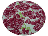 Custom Made Modern Pink Floral Hand Tufted Wool Rug