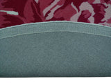 Custom Made Modern Pink Floral Hand Tufted Wool Rug