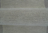 Custom Made Modern Solid Design Gray Hand Tufted Wool Rug