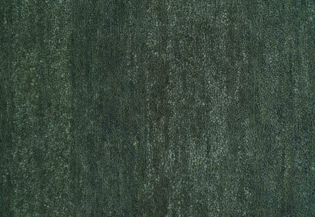 Custom Made Modern Solid Green Hand Tufted Wool Area Rug