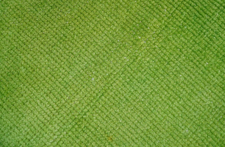Custom Made Modern Solid Overdyed Green Hand Knotted Wool Area Rug
