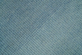 Custom Made Modern Solid Overdyed Light Blue Hand Knotted Wool Area Rug