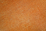 Custom Made Modern Solid Overdyed Orange Hand Knotted Wool Area Rug