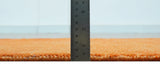 Custom Made Modern Solid Overdyed Orange Hand Knotted Wool Area Rug