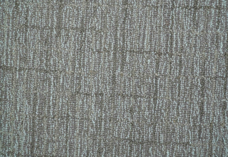 Custom Made Modern Style Brown Hand Tufted Wool Rug