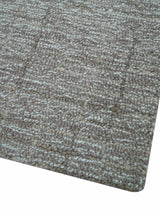 Custom Made Modern Style Brown Hand Tufted Wool Rug