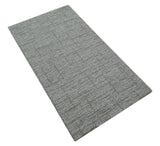 Custom Made Modern Style Brown Hand Tufted Wool Rug