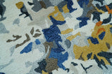 Custom Made Multi-color Modern Abstract Hand Tufted Wool-Art Silk Rug