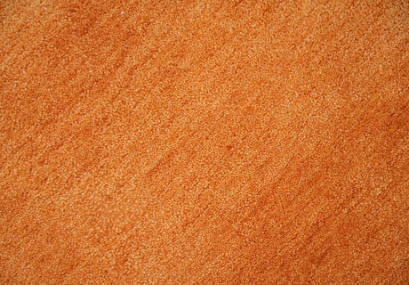 Custom Made orange Solid Woolen Hand Tufted contemporary area Rug