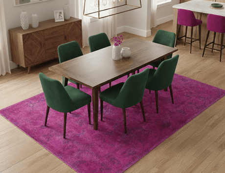 Custom Made Overdyed Pink Traditional Oushak Hand Tufted Wool Area Rug