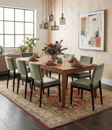 Custom Made Rust And Beige Traditional Oushak Design Hand Tufted 8x10 Wool Rug
