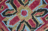 Custom Made Rust And Black Traditional Medallions Design Hand Knotted Wool Rug