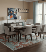 Custom Made Rust And Gray Modern Abstract Design Hand knotted Wool Area Rug