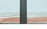 Custom Made Rust And Gray Modern Abstract Design Hand knotted Wool Area Rug