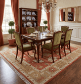 Custom Made Rust, Ivory and Beige Hand Knotted Traditional Oushak Multi Size Wool Area Rug