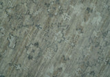Custom Made Silver Brown Traditional Transitional Hand Knotted Wool Rug