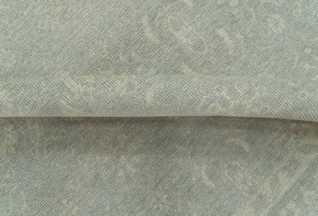Custom Made Silver Traditional Silver Hand Knotted Wool Rug