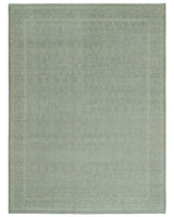 Custom Made Silver Traditional Silver Hand Knotted Wool Rug