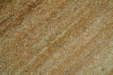 Custom Made Solid Design Camel Hand Knotted Wool Area Rug