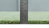 Custom Made solid Green Woolen Hand Tufted contemporary area Rug