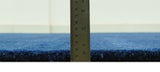 Custom Made Solid Modern Blue Hand Tufted thick Wool Area Rug
