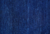 Custom Made Solid Modern Blue Hand Tufted thick Wool Area Rug