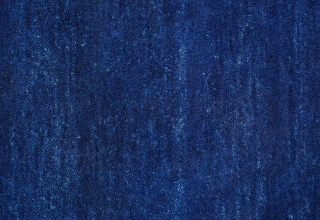 Custom Made Solid Modern Blue Hand Tufted thick Wool Area Rug