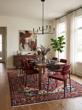 Custom Made Traditional Brown, Ivory and Blue Hand knotted Multi Size wool Area Rug