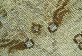 Custom Made Traditional Design Beige And Brown Hand Knotted wool area rug