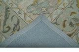 Custom Made Traditional Design Beige Peach Hand Tufted Wool Area Rug