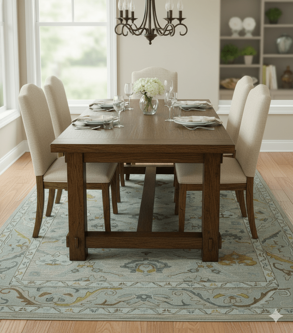 Custom Made Traditional Design Beige Peach Hand Tufted Wool Area Rug