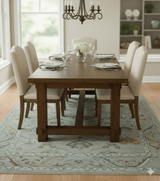 Custom Made Traditional Design Beige Peach Hand Tufted Wool Area Rug