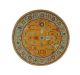 Custom Made Traditional Floral Dark Peach and Ivory Hand knotted Multi Size wool Area Rug