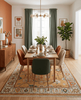 Custom Made Traditional Floral Dark Peach and Ivory Hand knotted Multi Size wool Area Rug