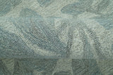 Custom Made Traditional Floral Design Silver And Blue Hand Tufted Wool Area Rug