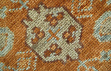 Custom Made Traditional Heriz Brown, Beige and Rust Hand Knotted wool area rug