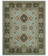 Custom Made Traditional Oriental Design Beige And Brown Hand-Tufted Wool Area Rug