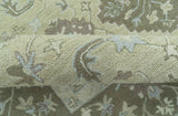 Custom Made Traditional Oriental Design Earthy Beige Hand-Tufted Wool Area Rug-Area Rug-Parc Decor